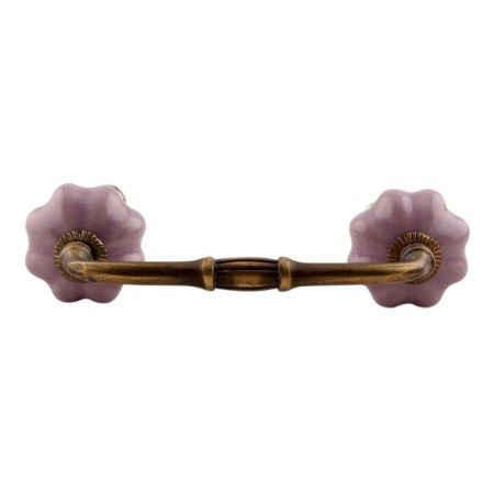 Lavender Medium Ceramic Melon Bridge Hnadle